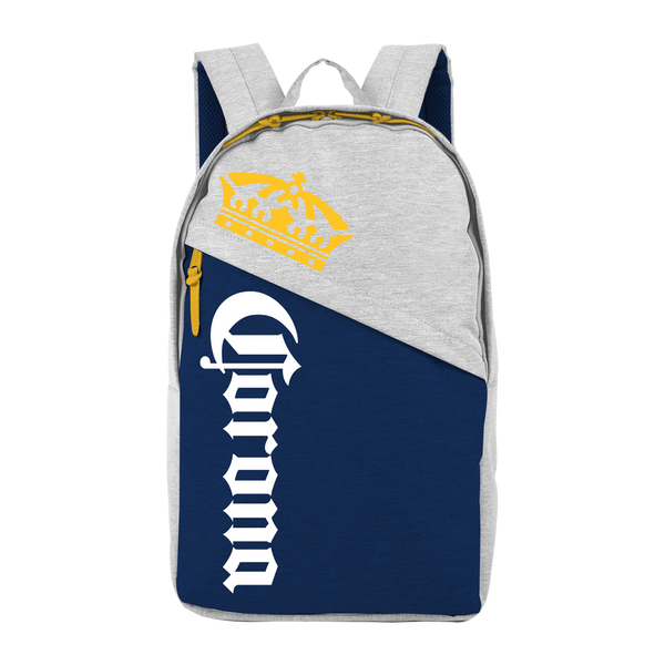 Custom Printed Backpack with Sloping Zipper Pocket