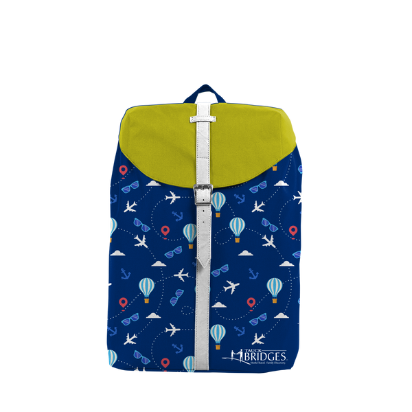 Custom Printed Backpack with Adjustable Closing Strap