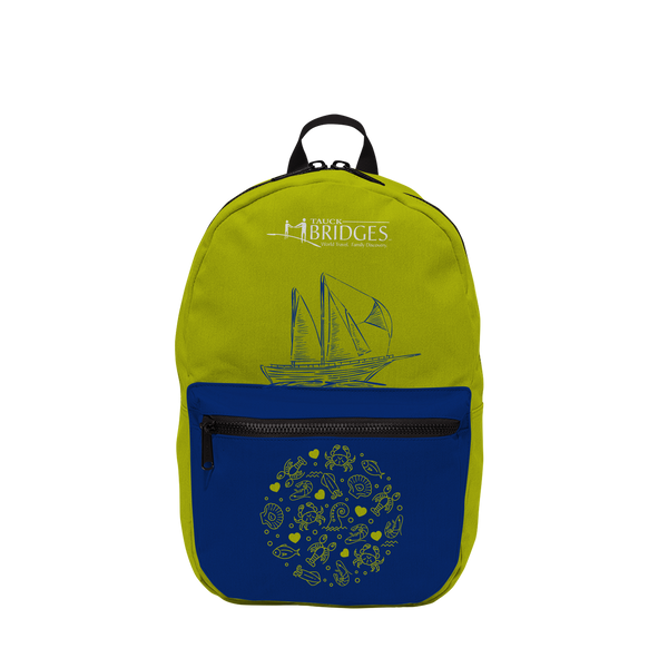 Custom Promotional Backpack with Zipper Front Pocket