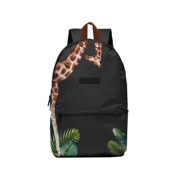 Custom Giraffe Zoo Printed Premium Gift Backpack