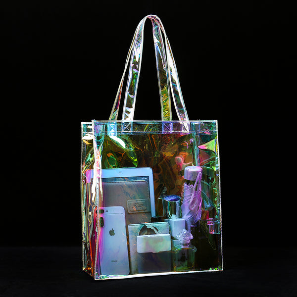 Custom Clear Holographic Tote